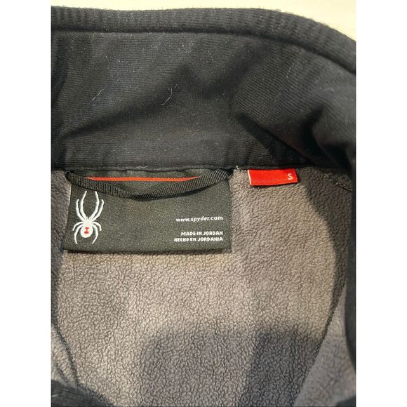 Spyder Gray Full Zip Fleece Jacket Women’s Small Warm Casual Outerwear - Picture 3 of 4